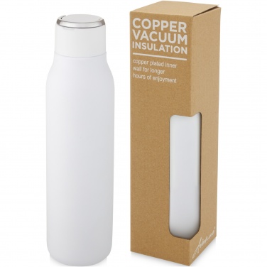 Logotrade promotional gift picture of: Marka 600 ml copper vacuum insulated bottle with metal loop