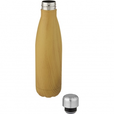 Logo trade promotional products picture of: Cove 500 ml vacuum insulated stainless steel bottle with wood print