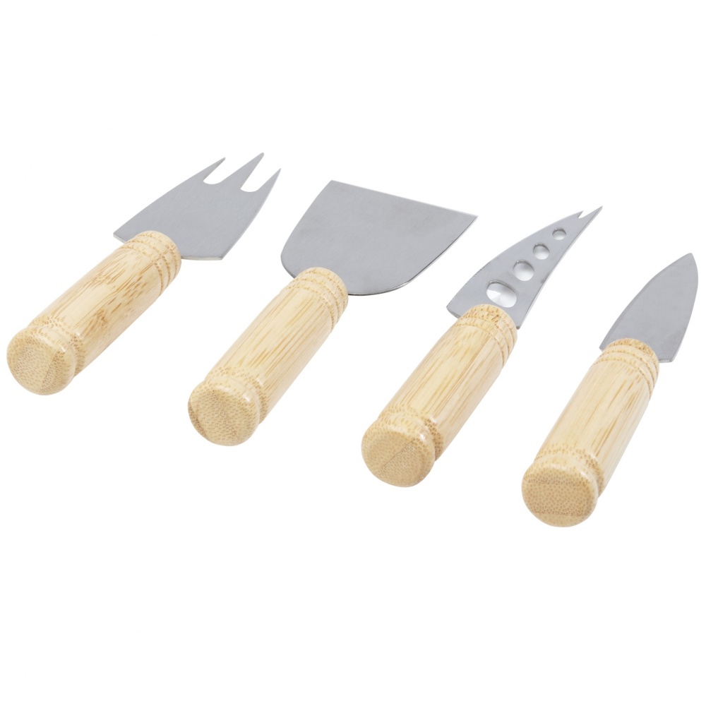 Logotrade promotional gifts photo of: Cheds 4-piece bamboo cheese set