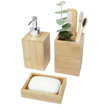 Logotrade promotional giveaways photo of: Hedon 3-piece bamboo bathroom set