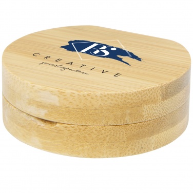 Logo trade promotional gifts image of: Afrodit bamboo pocket mirror