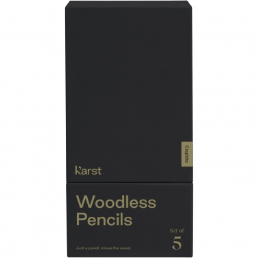 Logo trade promotional giveaways image of: Karst® 5-pack 2B woodless graphite pencils
