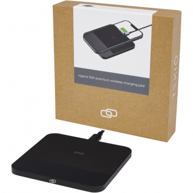 Logo trade promotional gift photo of: Hybrid 15W premium wireless charging pad