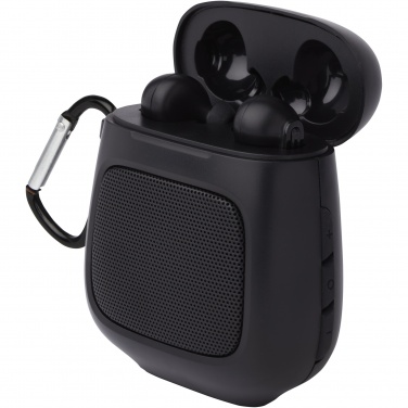 Logotrade business gift image of: Remix auto pair True Wireless earbuds and speaker