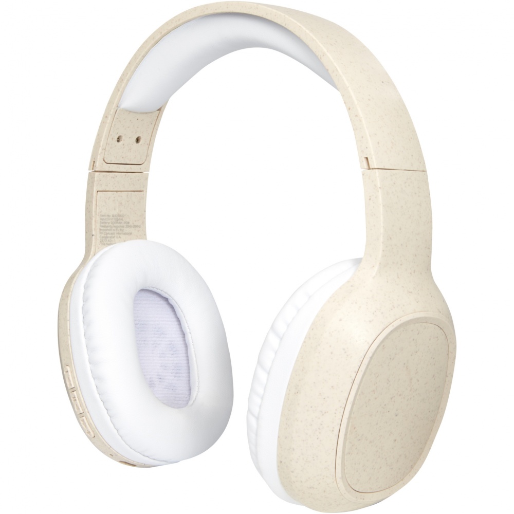 Logotrade promotional gifts photo of: Riff wheat straw Bluetooth® headphones with microphone