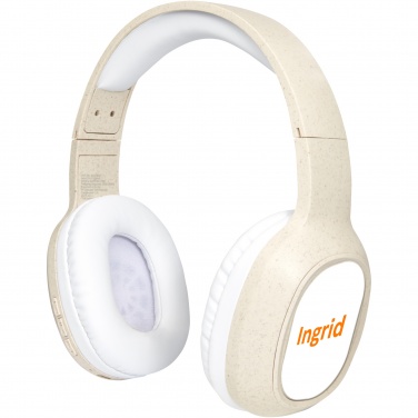 Logotrade promotional gift picture of: Riff wheat straw Bluetooth® headphones with microphone