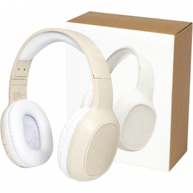 Logotrade advertising products photo of: Riff wheat straw Bluetooth® headphones with microphone