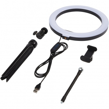 Logotrade promotional merchandise photo of: Studio ring light for selfies and vlogging with phone holder and tripod