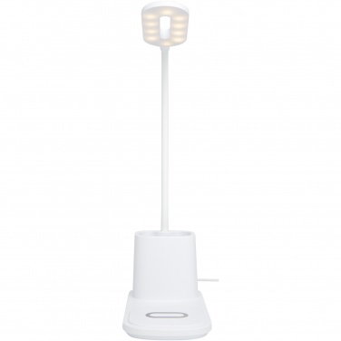 Logo trade promotional gifts picture of: Bright desk lamp and organizer with wireless charger