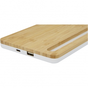 Logo trade advertising products picture of: Medake 10W bamboo wireless charger