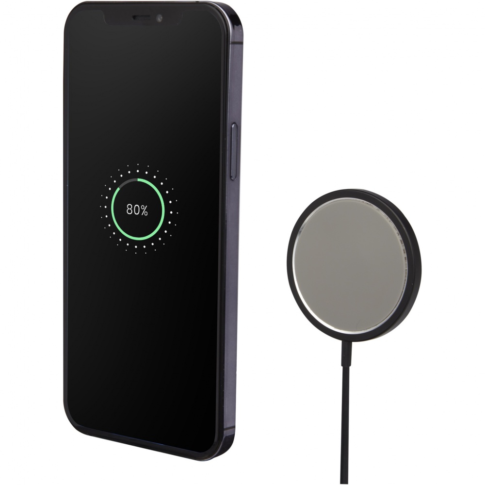 Logo trade promotional gifts picture of: Magclick 15W aluminium wireless charger