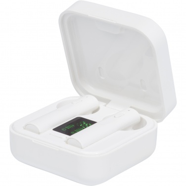 Logo trade corporate gifts picture of: Tayo solar charging TWS earbuds 