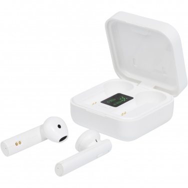 Logo trade advertising products picture of: Tayo solar charging TWS earbuds 