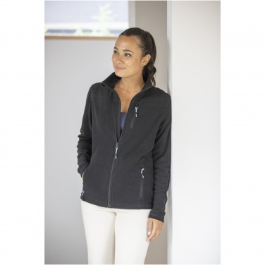Logo trade promotional giveaways picture of: Amber women's GRS recycled full zip fleece jacket