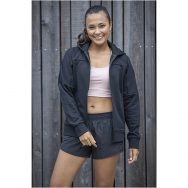 Logo trade promotional merchandise image of: Nubia women's performance full zip knit jacket