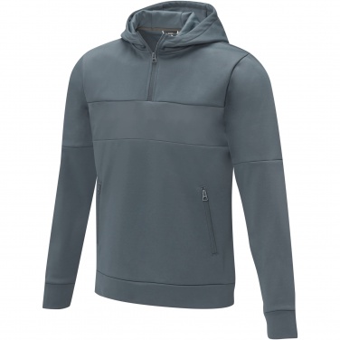 Logo trade advertising products image of: Sayan men's half zip anorak hooded sweater