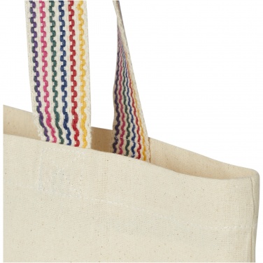 Logo trade corporate gifts picture of: Rainbow 180 g/m² recycled cotton tote bag 5L