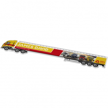 Logo trade promotional products picture of: Tait 30cm lorry-shaped recycled plastic ruler