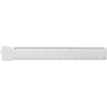 Logotrade corporate gift picture of: Tait 30cm house-shaped recycled plastic ruler