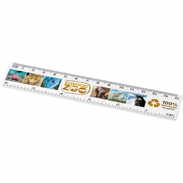Logo trade corporate gift photo of: Refari 15 cm recycled plastic ruler
