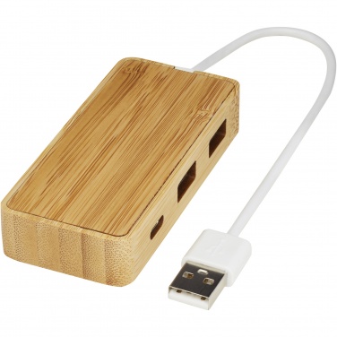 Logotrade promotional product image of: Tapas bamboo USB hub