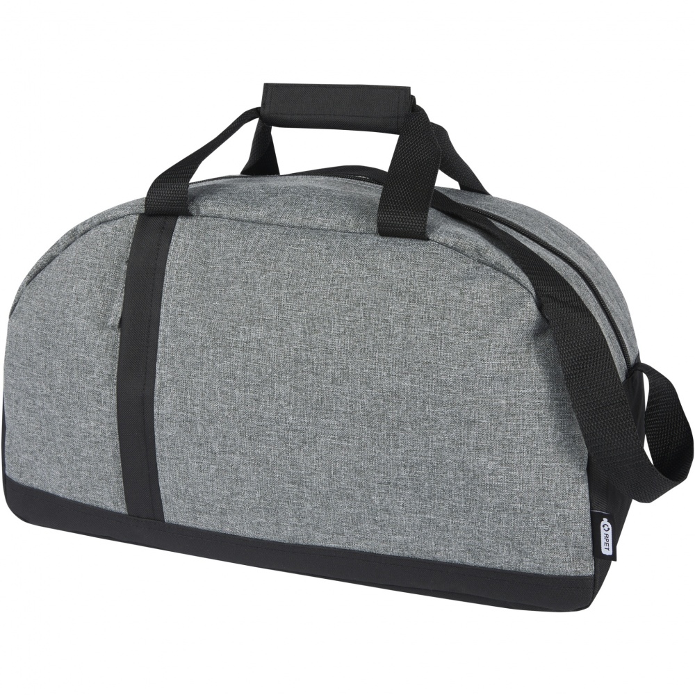 Logo trade promotional gifts image of: Reclaim GRS recycled two-tone sport duffel bag 21L