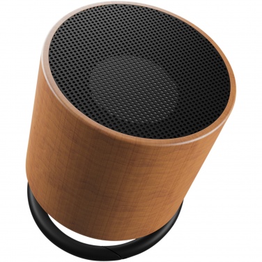 Logo trade promotional merchandise image of: SCX.design S27 3W wooden ring speaker