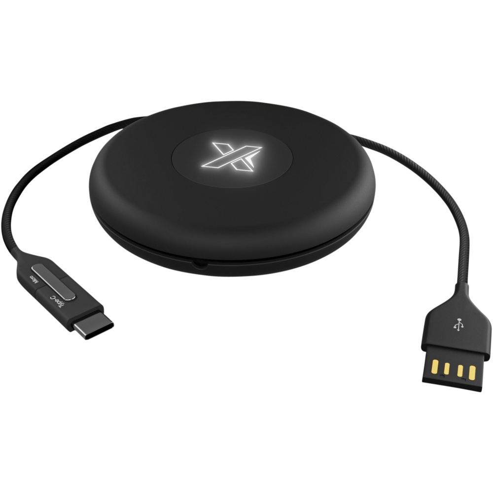 Logo trade promotional items picture of: SCX.design C18 3-in-1 travel light-up cable