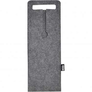 Logo trade promotional merchandise image of: Felta 75 cl GRS recycled felt wine bag