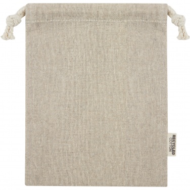 Logo trade promotional merchandise image of: Pheebs 150 g/m² GRS recycled cotton gift bag small 0.5L