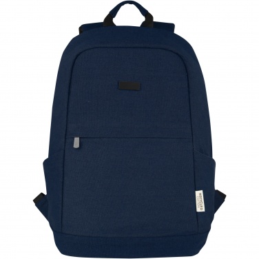 Logo trade business gift photo of: Joey 15.6" GRS recycled canvas anti-theft laptop backpack 18L