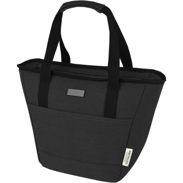 Logo trade promotional gifts image of: Joey 9-can GRS recycled canvas lunch cooler bag 6L