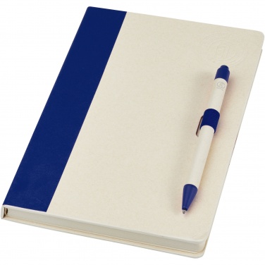 Logotrade promotional item picture of: Dairy Dream A5 size reference recycled milk cartons notebook and ballpoint pen set