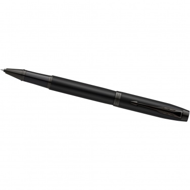 Logo trade promotional gifts image of: Parker IM achromatic ballpoint and rollerball pen set with gift box