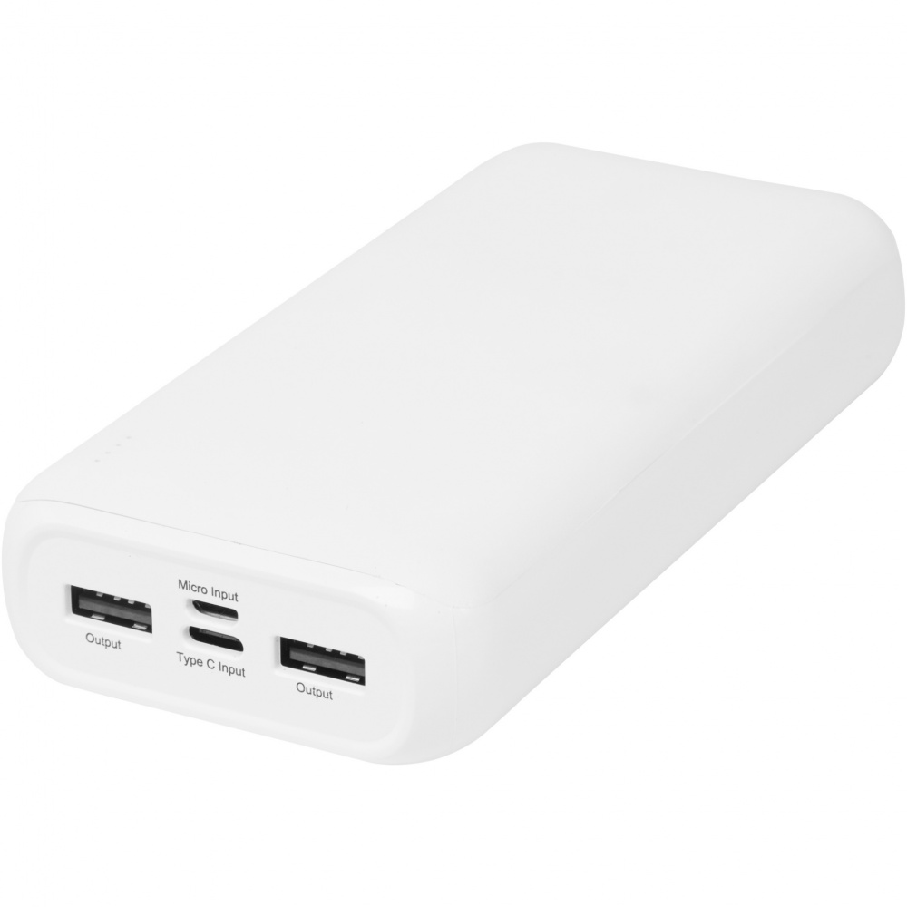 Logo trade advertising products image of: Electro 20.000 mAh recycled plastic power bank 