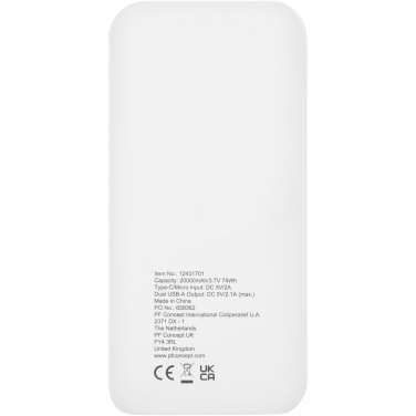 Logotrade business gift image of: Electro 20.000 mAh recycled plastic power bank 