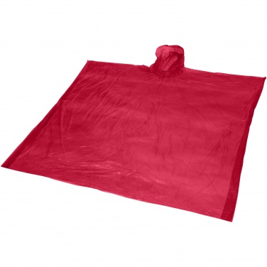 Logo trade promotional product photo of: Mayan recycled plastic disposable rain poncho with storage pouch