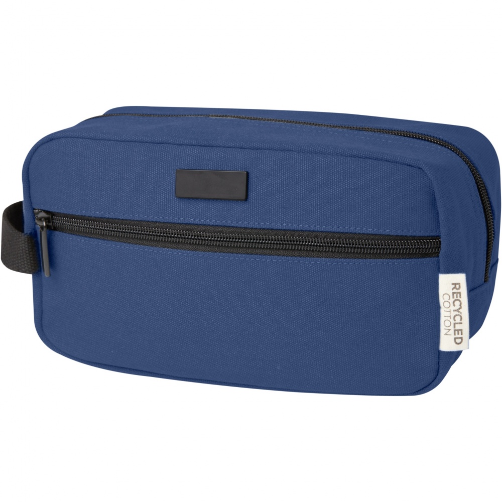 Logo trade promotional gifts image of: Joey GRS recycled canvas travel accessory pouch bag 3.5L