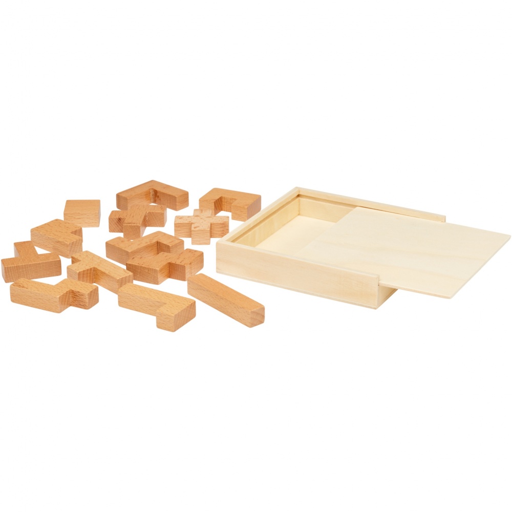 Logotrade advertising product picture of: Bark wooden puzzle