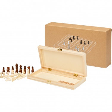 Logo trade promotional giveaways picture of: King wooden chess set