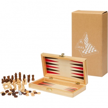 Logotrade corporate gifts photo of: Mugo 3-in-1 wooden game set