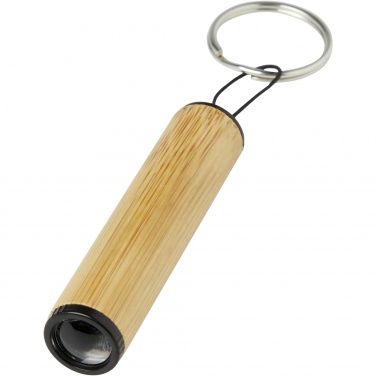 Logo trade promotional giveaways image of: Cane bamboo key ring with light