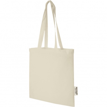 Logo trade promotional products picture of: Madras 140 g/m2 GRS recycled cotton tote bag 7L
