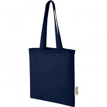 Logotrade promotional merchandise image of: Madras 140 g/m2 GRS recycled cotton tote bag 7L