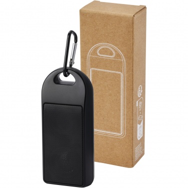 Logo trade promotional merchandise photo of: Omni 3W IPX4 RCS recycled plastic Bluetooth® speaker