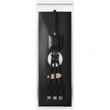 Logo trade corporate gift photo of: SCX.design C45 5-in-1 rPET charging cable with data transfer