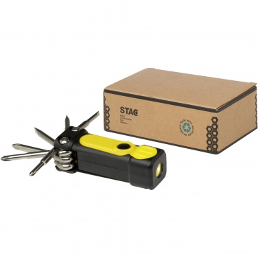 Logotrade promotional item picture of: Octo 8-in-1 RCS recycled plastic screwdriver set with torch