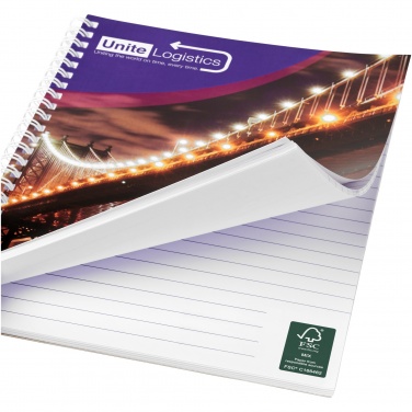 Logotrade promotional merchandise photo of: Desk-Mate® A5 spiral notebook with printed back cover