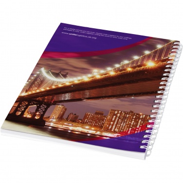 Logotrade promotional item picture of: Desk-Mate® A4 spiral notebook with printed back cover