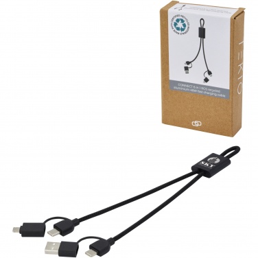 Logotrade promotional gift picture of: Connect 6-in-1 RCS recycled aluminium 45W quick charge & data transfer cable